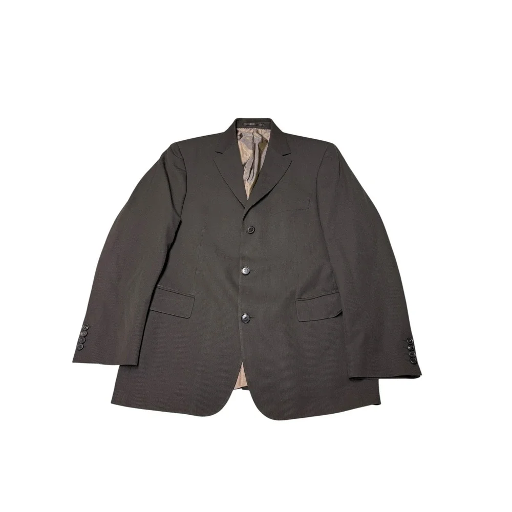 Hugo Boss Mens Rossellini Movie‎ Blazer Super 120 Virgin Wool Brown Jacket 52